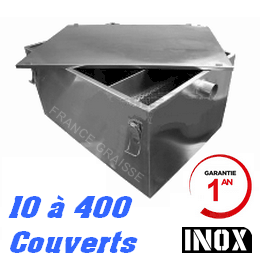 bac a graisse restaurant en inox sous plonge pour professionnel